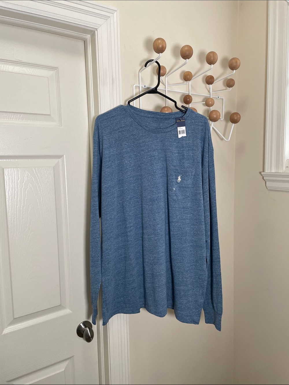 Ralph Lauren - NWT Long Sleeve Pocket Shirt - Blue - XL